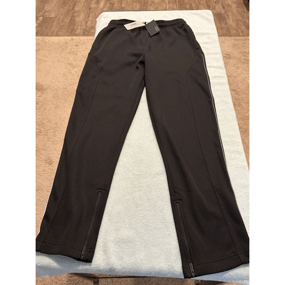CSG Pierce Fleece Pants Mens Medium Black Performance Track Pants NWT $50